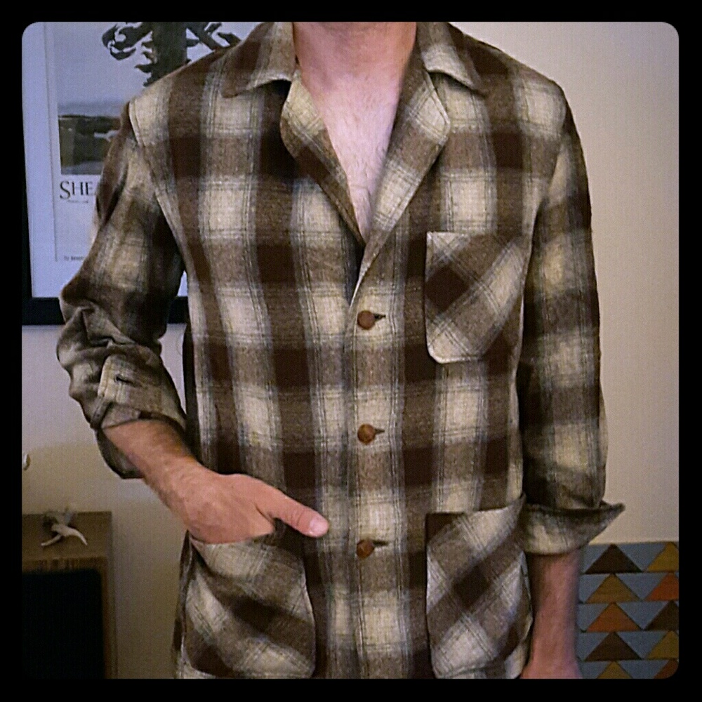 Vintage Wool Flannel Field Coat